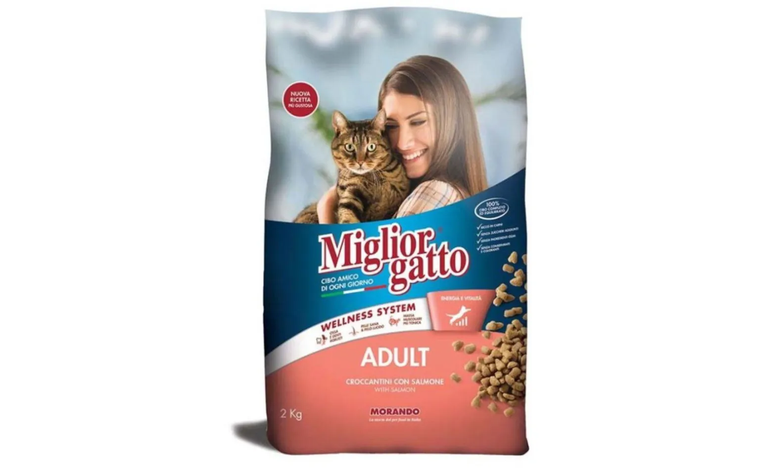 Croccantini Miglior gatto, Salmone, 2kg