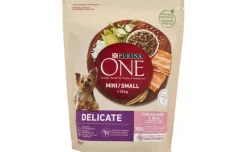 Crocchette Cane Purina One mini/small Delicate, Salmone e Riso 800gr