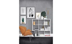 Cube libreria bianca 9 vani