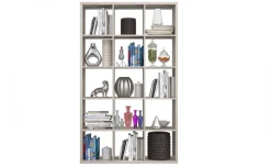 Cube libreria legno chiaro 15 vani