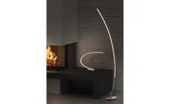 Curva piantana 1 luce LED in metallo H158 cm
