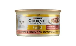 Dadini Gourmet Gold, Salmone e Pollo, 85 gr