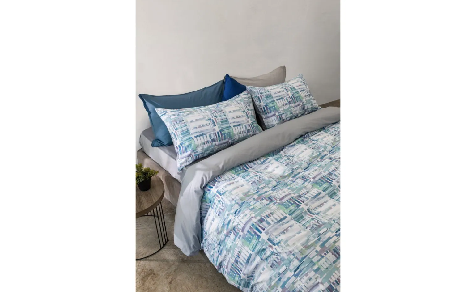Day Dream Copripiumino singolo Wall azzurro, 100% cotone