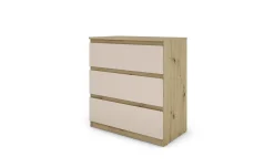 Delia como' 3 cassetti rovere artisan/cachemire