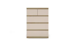 Delia como' 5 cassetti rovere artisan/cachemire