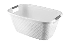 Diamond Cesto Portabiancheria con Manici 58x38x25 cm
