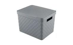 Diamond Contenitore Portaoggetti con Coperchio 36x27x23 cm