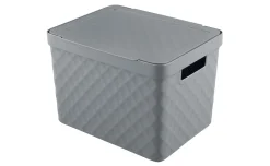 Diamond Contenitore Portaoggetti con Coperchio 56x36x32 cm