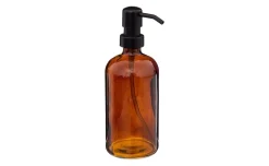 Dispenser sapone in vetro ambra 450 ml