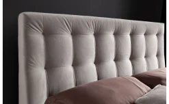 Diva letto matrimoniale contenitore beige