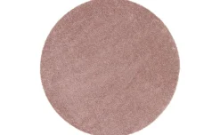 Dolce tappeto rosa tinta unita Ø120 cm