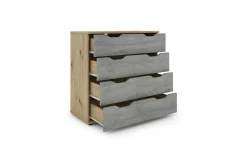 Dora como' 4 cassetti rovere artisan e beton