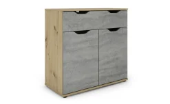 Dora mobile 2 ante, 1 cassetto rovere artisan e beton