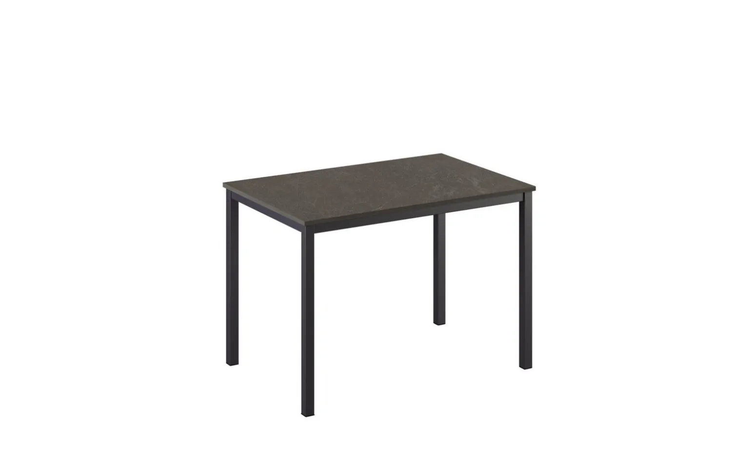 Dory tavolo allungabile pietra scura, 110/160x70 cm
