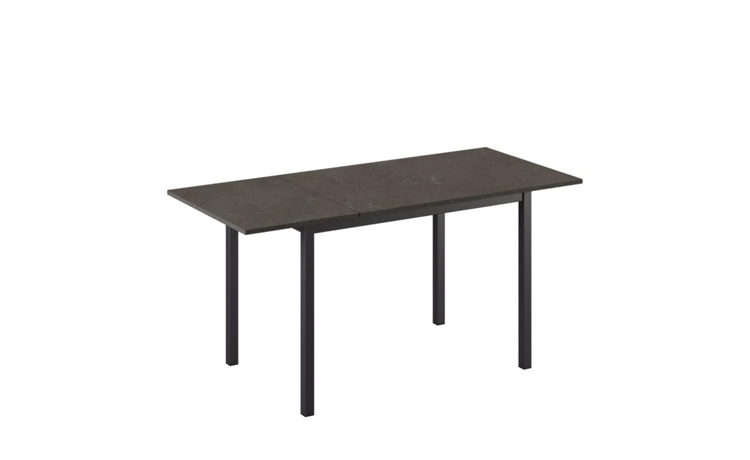 Dory tavolo allungabile pietra scura, 110/160x70 cm