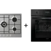 Duetto 75cm Gas + Forno Nero Candy