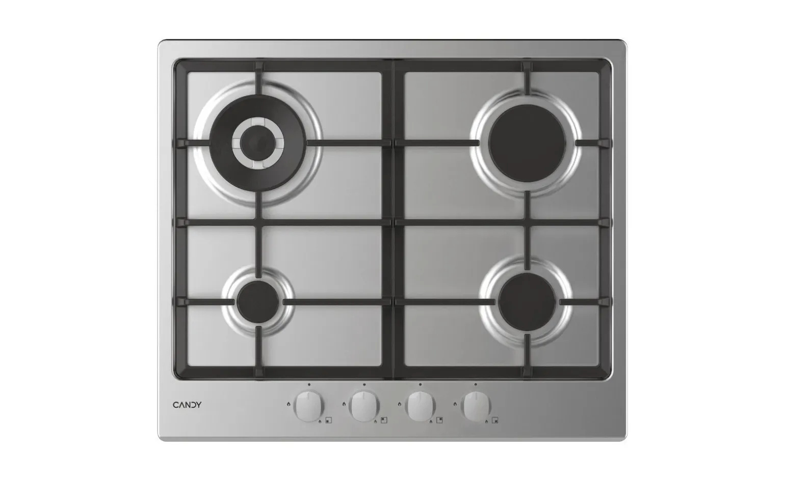 Duetto 60cm Gas Ghisa + Forno Inox Candy