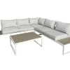 Eden set angolare in alluminio verniciato bianco