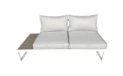 Eden set angolare in alluminio verniciato bianco