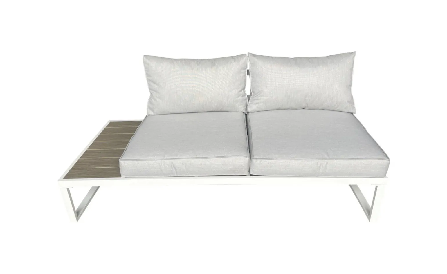 Eden set angolare in alluminio verniciato bianco