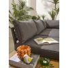 Eden set angolare in alluminio verniciato antracite