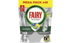 Fairy platinum caps 45 pezzi limone