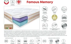 Famous memory materasso matrimoniale 160x190 cm