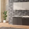 Fast Cucina completa L210 cm con piano cottura a gas e lavastoviglie, disponibile in vari colori