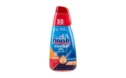 Finish Power Gel  detersivo liquido per lavastoviglie antiodore, 30 lavaggi