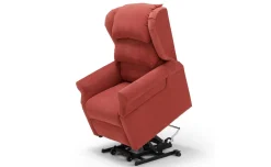 Fiore Plus poltrona in tessuto rosso