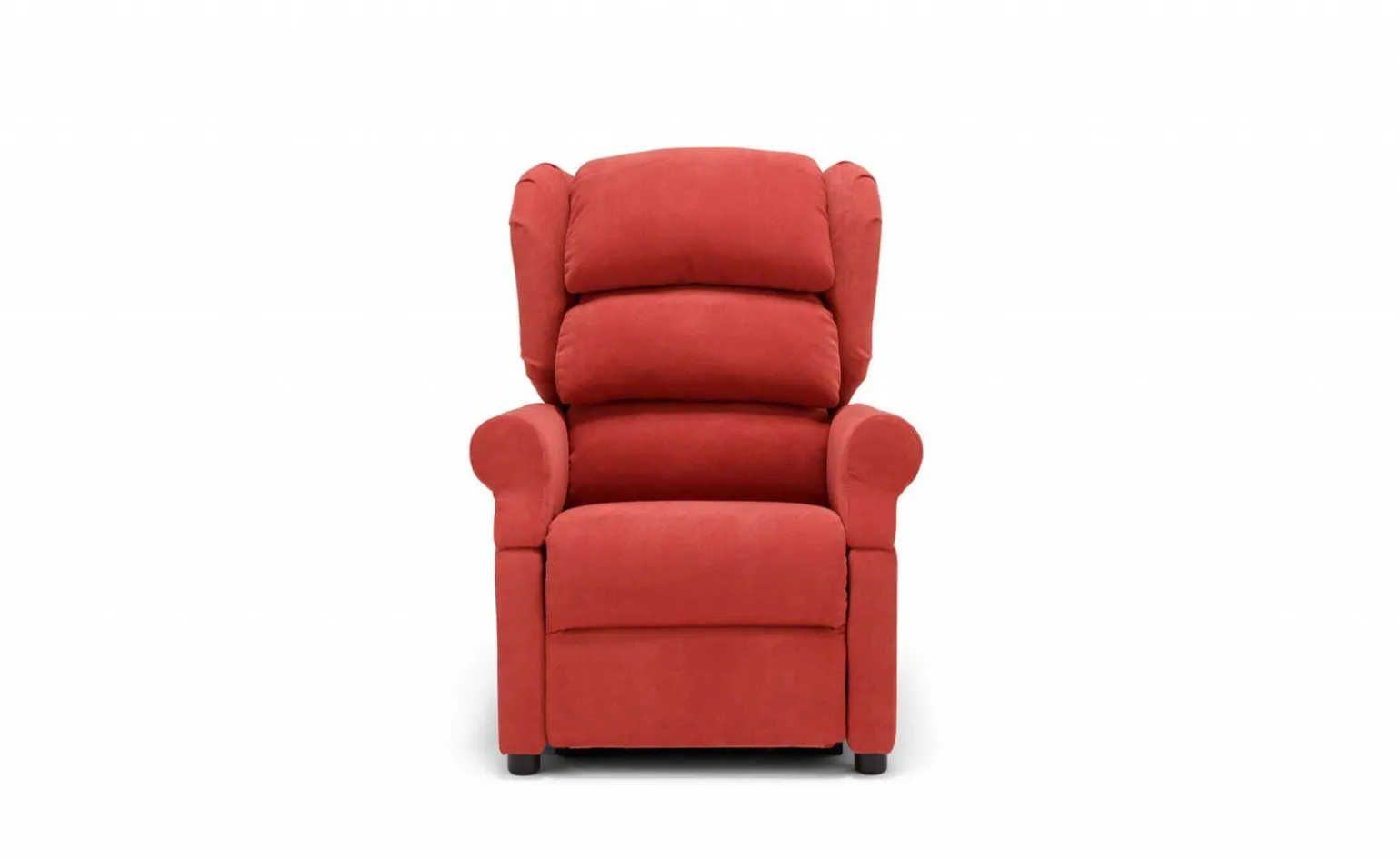 Fiore Plus poltrona in tessuto rosso