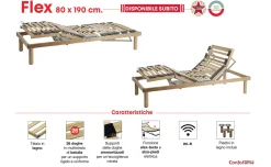 Flex rete motorizzata per letto singolo 80x190cm