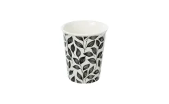 Floral tazzina caffè foliage in porcellana 100 ml
