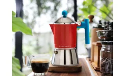 Foodesign Caffettiera Cocca 3 tazze Rossa