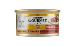 Friskies Dadini in salsa Gourmet Gold, Tacchino e Anatra 85gr
