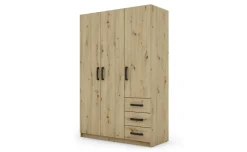 Full 2.0 armadio 3 ante battenti e 3 cassetti artisan