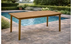 Funny tavolo allungabile in legno di acacia color Teak