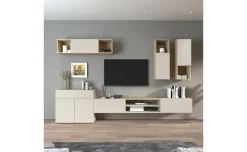 Garda parete soggiorno L290 rovere chopin/cachemire