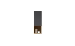 Garda pensile 1 vano giorno antracite/rovere wotan L30 cm