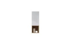 Garda pensile 1 vano giorno bianco/rovere wotan L30 cm