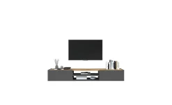 Garda porta tv antracite/rovere wotan L210 cm