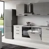 Gilda 2.0 cucina 300 cm colore frassino ghiaccio e light grey