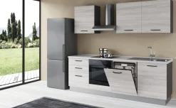 Gilda 2.0 cucina 300 cm colore frassino ghiaccio