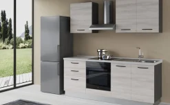 Gilda 2.0 cucina 270 cm colore frassino ghiaccio