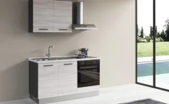 Gilda cucina 150 cm colore frassino ghiaccio