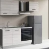 Gilda 2.0 cucina 210 cm colore frassino ghiaccio