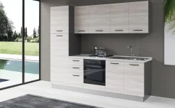 Gilda cucina 255 cm colore frassino ghiaccio