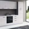 Gilda cucina 270 cm colore frassino ghiaccio