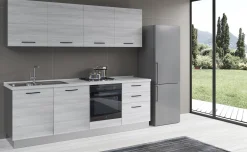 Gilda cucina 300 cm colore frassino ghiaccio