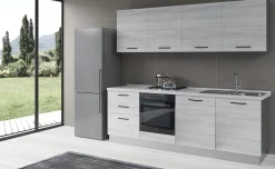 Gilda cucina 300 cm colore frassino ghiaccio